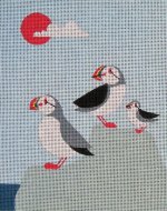 Puffin needlepoint