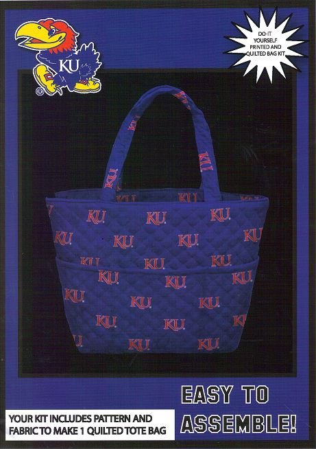 Sykel - University of Kansas (KU) Quilted Tote Bag Kit Sykel - University of Kansas (KU) Quilted Tote Bag Kit