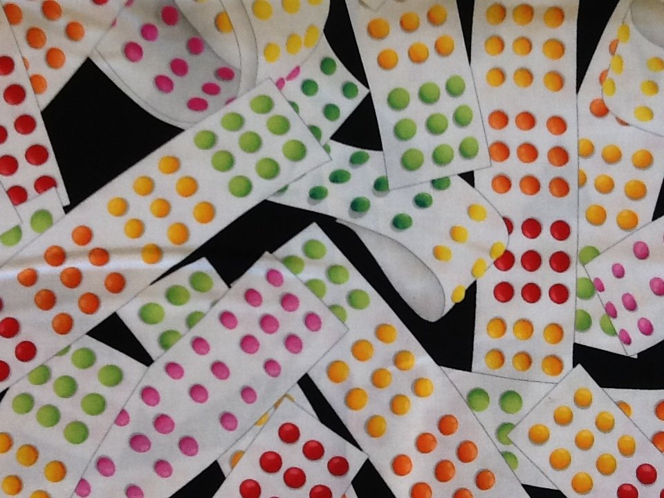 Candy Paper Dots Retro Treats Cotton Fabric Quilt Fabric CR471