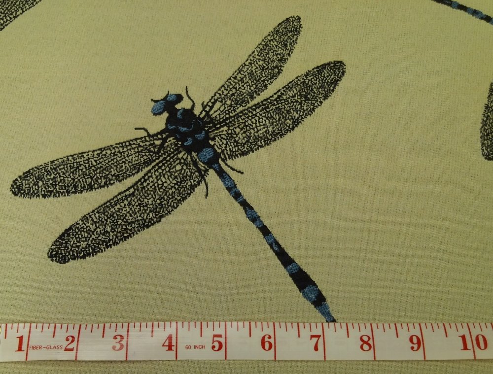 Dragonfly Tapestry Insect Heavy Duty Upholstery Fabric LHD290B
