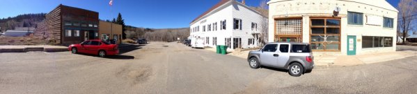 Downtown Hot Sulphur Springs modern day panorama