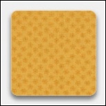 Makower.1614 Love Heart yellow flowers