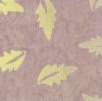 Lavender Background with Lime Leaf Rayon Batik