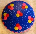 Hand Painted Dots, Large Button