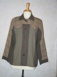 Jambalaya Jacket - Daiwabo brown yarn dyed