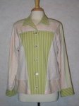 Jambalaya Jacket - Pink/green Moda stripes