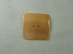 Square Shell Button, Bisque, Large
