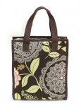 Accessory Tote - Brown Print