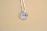 Large Circle Sterling Charm