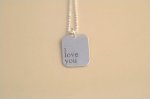 I Love You Dog Tag