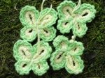 Knitted Butterfly - GREEN 