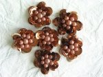 Vintage Sequin Flower with Pearl Center