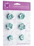 Radiant Sequin Flower - BLUE