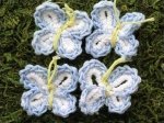 Knitted Butterfly - BLUE - 6 Packages