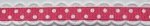 Hot Pink & White Fancy Polka Dot Ribbon