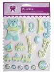 It's a Boy - Felt stickers & Brads 
