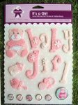 It's a Girl - Felt Stickers & Brads 