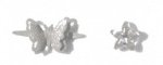 3D Sparkly Garden Brads - White - 6 Packages