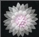 Layered Organza Flowers - PINK 