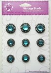 Vintage Brads - BLUE