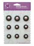 Vintage Pearl Brads - PINK
