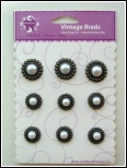 Vintage Pearl Brads - WHITE
