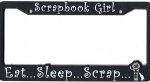 Scrapbook Girl License Frame