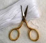 Italian Needleart Scissors  3 1/2 inches