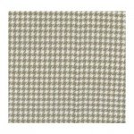 Glace Silky Woven Green Houndstooth