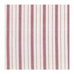 Glace Silky Woven Stripe in White and Red