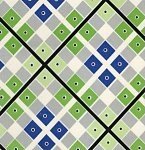 Green and blue plaid 