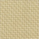 Green and cream basketweave print
