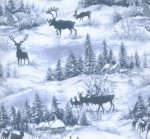 Moda Adirondack Flannels Wildlife Snow
