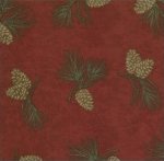 Moda Holly Taylor Classics Cardinal Pine Cones