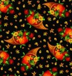 Blank Quilting Harvest Festival Black 5897