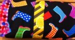 Fabric Kits - Rain Boots with pink dots