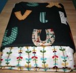 Fabric Kits - Alphabet with white vine 