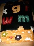Fabric Kits - Alphabet with yellow flowers