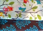 Fabric Kits- Owls w/ Cream forest/ brown and teal trees