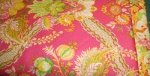 Fabric Kits - Anna Griffin Pink florals and paisley with orange accents