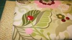 Fabric Kits - Flowers and Vines in pink and green with a charming small print