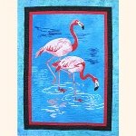 Two Flamingos