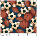 Riley Blake Designs-Play Ball-RB-C2514-BLUE