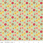 Riley Blake Designs Farm Fresh RB-C9003-TEAL FARMHOUSE