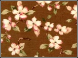 18101-bro1 Winding Ways Blossoms Brown - was 9.50