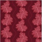 b-7000-2 *Hot for Chocolate* Raspberry Botanical Stripe