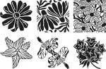 Garden Flowers Rubbing Plates by Cedar Canyon Textiles