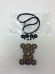 Singer 221 Featherweight Belt, Bed Cushions and Screws, and 10 bobbins *tune up special*