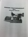 Service Manual for Featherweight 221