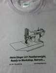 Singer 221 Featherweight Size XL, T-shirt in lavender ***NEW***